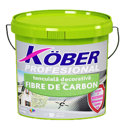 tencuiala decorativa cu fibra de carbon „bob de orez” Kober - tencuialadecorativa.ro